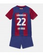 Barcelona Ilkay Gundogan #22 Domácí dres pro děti 2023-24 Krátký Rukáv (+ trenýrky)